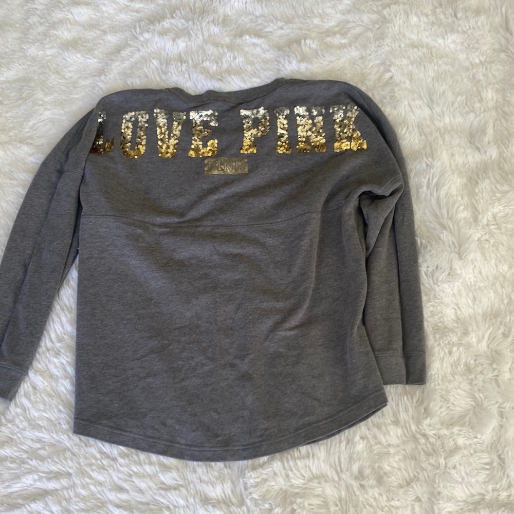 Vs pink ombré Sequin love pink size L